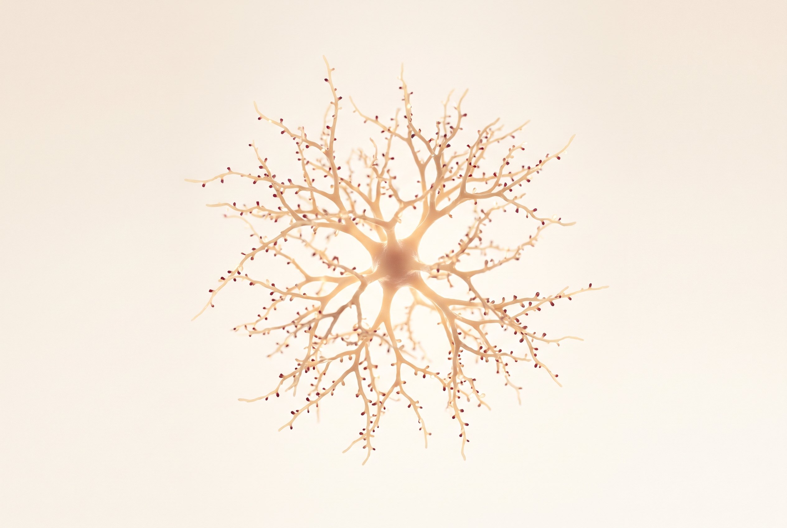 A single neuron with a dense dendritic tree